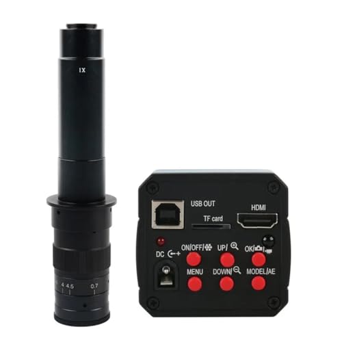 Microscope 18MP 1080P 60FPS USB Industry Video Microscope Camera Zoom C Mount Lens 56 LED Light(with 300X Lens)