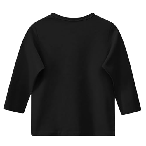 Girls 3/4 Sleeve Tops Halloween Ghost Printed T-Shirts Funny Graphic Tees Shirts Holiday Tshirts 3-12 Years4