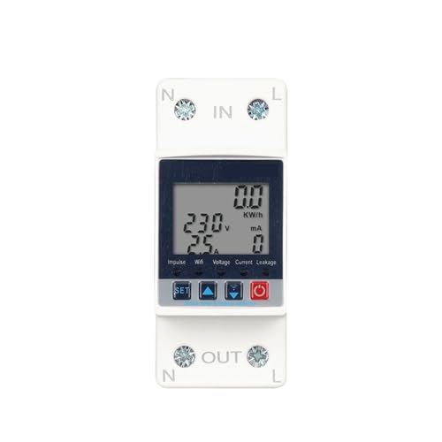 Compteur d'énergie WIFI 63A et disjoncteur connecté avec protection contre les fuites