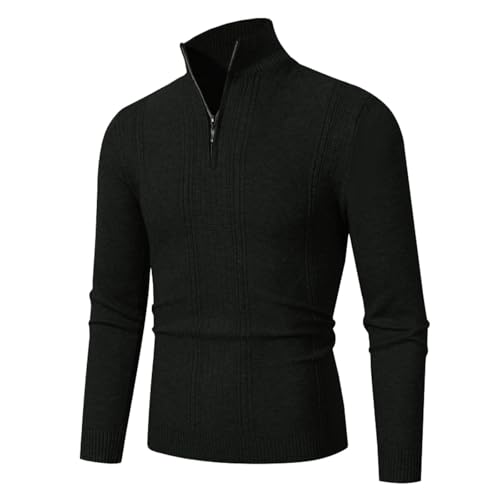 Pull Col Roulé de Golf 1/4 Zip pour Homme Slim Fit, T-Shirt...