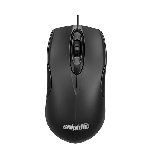 Image of M35 Wired USB Mouse - Optical-Mechanical Technology, Ergonomic Design, 1200 DPI, 3 Buttons, Plug-and-Play, 1-Year Warranty (Black)