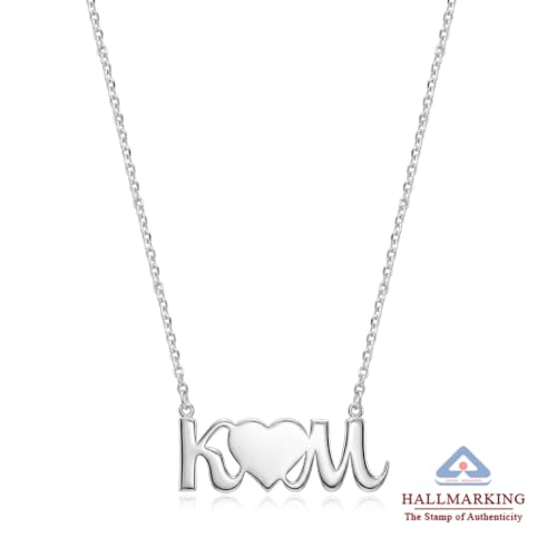 Image of TRUESILVER ACPL Personalized 925 Sterling Silver Name Necklace for Women & Girls | Customized Name Pendant Necklace | Custom Jewelry Gift for Birthday Anniversary Wedding