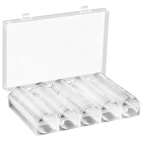 MAGICLULU cápsulas transparentes para monedas 100 pcs 32 mm