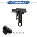 VekAuto Mass Air Flow Sensor Meter Compatible for Jaguar S-Type XJ XK8 XJ8,Durable Plastic Metal Black