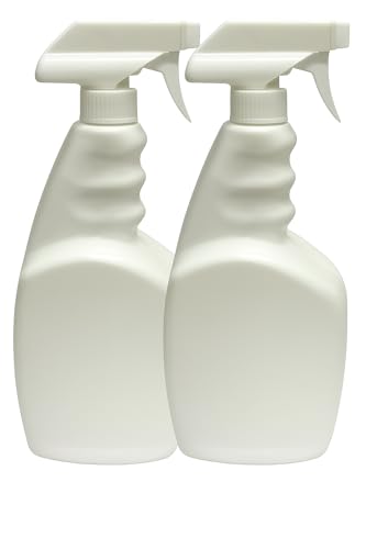 TRUE VALUE Plastic Spray Bottles 32 Oz All Purpose Refillable Bottles with Adjustable Nozzle for Cleaning Hair Pet Care BBQ Pack of 2 (2)