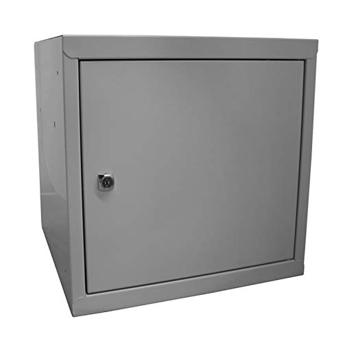 Preisvergleich Produktbild AEARJOHN Güde Wertfach-Schließfach / Würfel Spind Metallschrank Zylinderschloss RAL7035