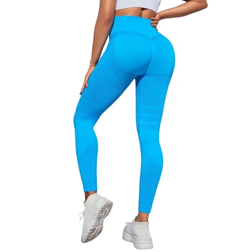 Leggins Anticeluliticos Mujer 3D Anticelulitis Adelgazante Leggings de Compresión Push Up Deportivos Leggins Cintura Alta sin Costuras Opacos Yoga Pants Mujer Leggings para Running Training y Fitness