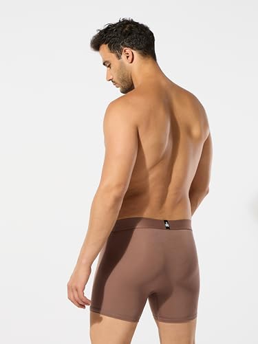 Image of ESSA Men's Ultra-Soft Modal Trunk Underwear | Moisture-Absorption with 4-Way Stretch | Breathable Contour Pouch, Microfiber Waistband with Spandex