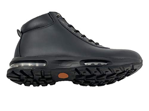 LABO Men's Hiking Boot Leather Air Heel 5812BLACK-7.53