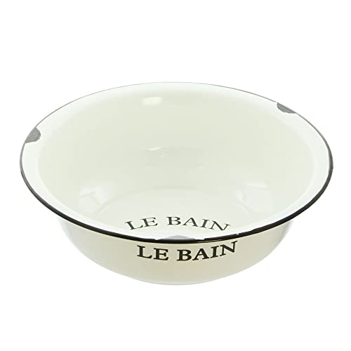 FRANK FLECHTWAREN Waschschüssel Le Bain, nostalgisches design im französischen flair, vielseitig einsetzbar Ø 34 x 10 cm