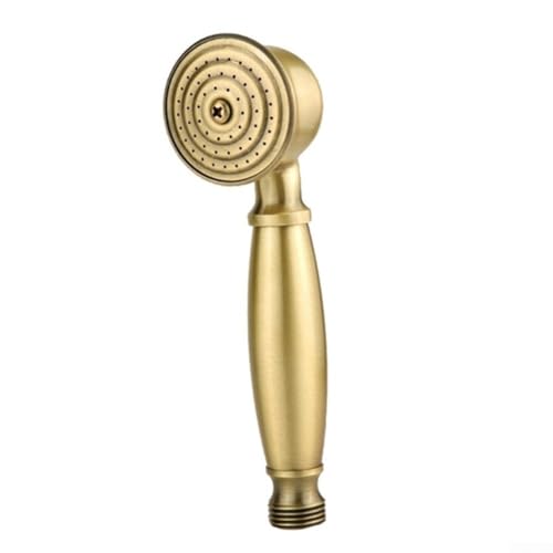 Pommeau de douche vintage en laiton haute pression amovible pour salle de bain (doré)
