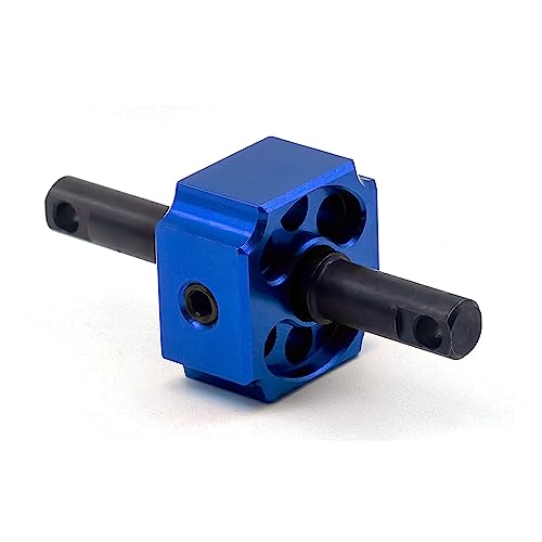 Fesjoy Eje de eje recto Reemplazo del eje recto con bloqueo diferencial de aleación de aluminio para Trax4 Drag Slash 1967 C10 Control remoto Accesorios para automóviles Parte de acción