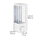 WENKO Desinfektionsmittel- und Seifenspender Istres Weiß, hygienischer Wand-Spender für Desinfektionsmittel, Flüssigseife etc., Befestigen ohne bohren, Füllmenge: 320 ml, 6 x 18,5 x 7,5 cm, Kunststoff