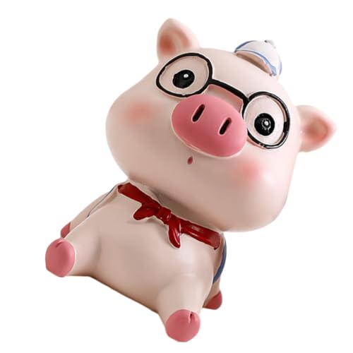 CONGARTENO 萌?樹脂チュア豚フィギュア 可愛いデスクトップ飾り 風景用クラフト装飾 用動物置物