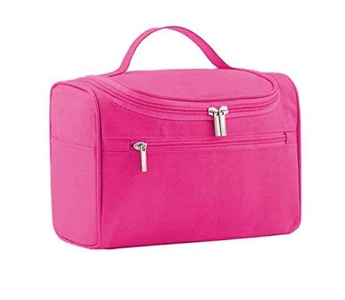 Yixty-Portable-Hanging-Travel-Toiletry-Bag-Waterproof-Dopp-Kit-for-Shaving-Makeup-Accessories-Women-Cosmetic-Organizer-with-Large-Capacity-for-Gym-Camping-Pink-Cosmetic-Pouch