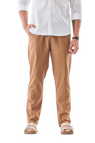 Image of SNITCH Men Trousers | Slim Fit Mid Rise Solid Design | Rayon Blend with Medium Stretch & Smooth Texture | Button & Zip Closure for Casual & Office Wear