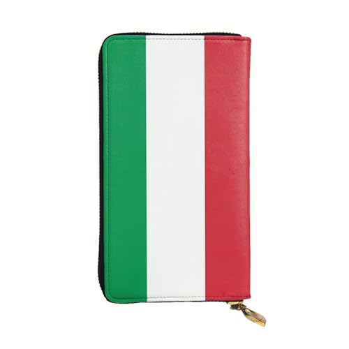 Porte-cartes italien raffiné en format pochette longue et portefeuille zippé