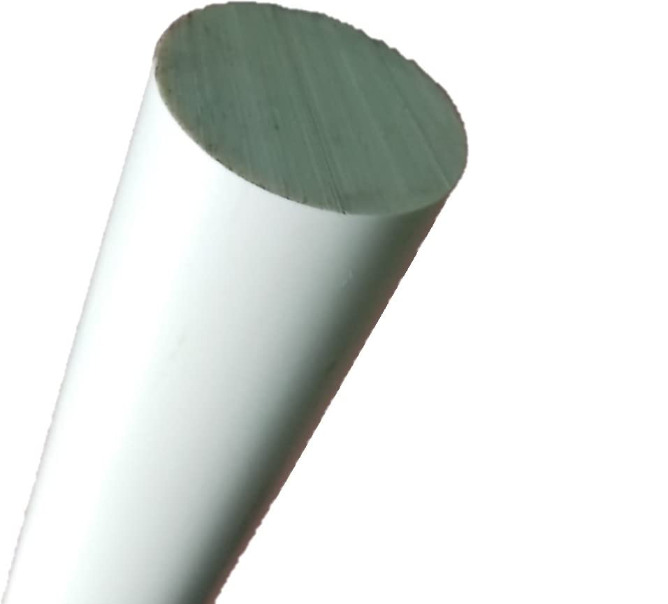 Barra tonda in PVC bianco disponibili Varie diametri e lunghezze (D20X1000mm)
