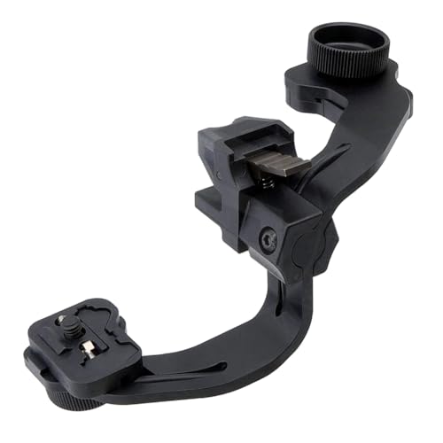 PVS-14 NVG Monocular Mount Helmet Dual Head Night Vision Goggles Bridge Mount Adapter,Multiple Configurations Adjustable Interpupillary,Lightweight & Sturdy Design,For Two PVS-14 Systems Mounting