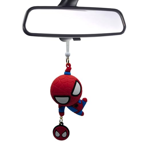 SHANEYENAHS Swing Spider Car Accessories, Car Rear View Mirror Hanging Accessories,Cool car Accessories,for Office Home Hanging Decor Birthday Funny Gift (A)