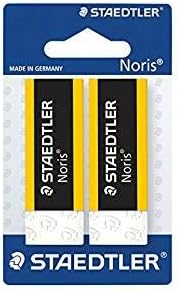 Noris 2 x STAEDTLER 526 N20BK2 - Pack of 1 blister with 2 erasers