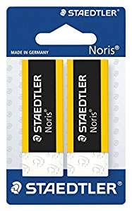 Noris 2 x STAEDTLER 526 N20BK2 - Pack de 1 blíster con 2 gomas de borrar