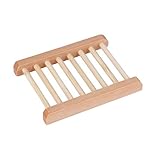 ?100 nuevo y de alta calidad! 1pc Soporte de Bandeja de jabón de Madera Ba?o Accesorios de ba?o Almacenamiento de Placa de jabón