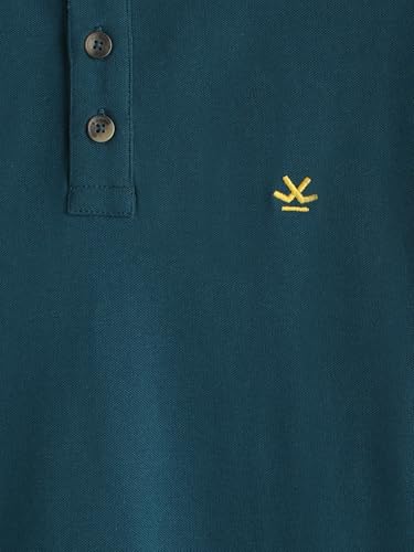 Image of WROGN Men's Pure Cotton Pique Stretch T-Shirt | Slim Fit
