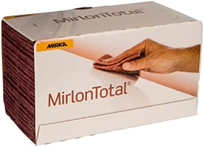 Mirka 18-118-447 25 pieces 4 1/2-Inch by 9-Inch Very Fine Scuff Pads 360 grit, red, black, grey, beige