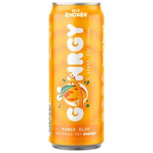 Gönrgy Mango Slam Energy Drink mit Zucker, 24er Pack (24 x 500ml) EINWEG