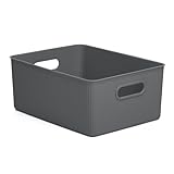 Tatay Cesta Almacenaje Plastico 15 L Baobab | Caja Organizadora | Asas...