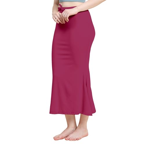 Image of Amazon Brand - Anarva Women Cotton Blended Saree Shapewear Regular Petticoat Skirt For Saree