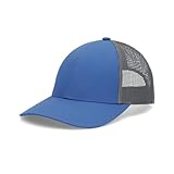 Pacific Headwear Low-Pro Trucker Cap, Ocean Blue/Lt Charcoal/Ocean Blue
