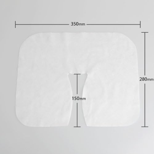 U字 ピローシート 100枚入 [ フェイスペーパー フェイスシート フェイスカバー ピローカバー 枕カバー マクラカバー 使い捨て ] - 3