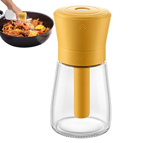 Shaker per bottiglie di condimento vuote, shaker dispenser per condimenti, shaker multiuso a controllo preciso con coperchio, dispenser di sale multifunzione per sedute