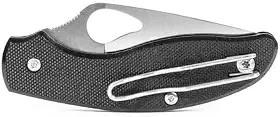 AVB Canivete Everyday Carry Flat, Lâmina em Aço Inox 8Cr14Mov, 16 cm Aberto, Empunhadura G10, Preto e Prata