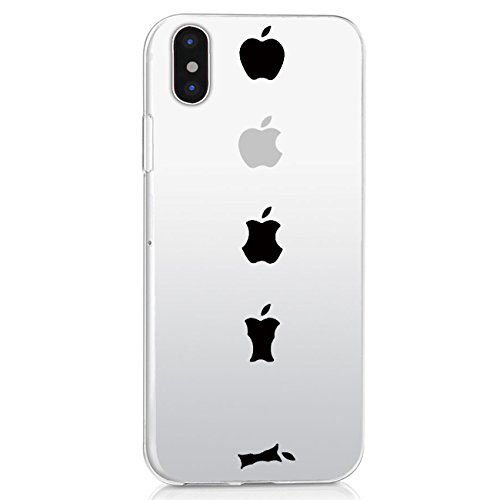 Yimer Cárcasa Compatible para iPhone XS MAX Funda Silicona Transparente Protectora con Dibujos Navidad Caso Suave TPU Clear Case para Movil iPhone X XS XR Cover Cubierta Trasero Tapa (iPhone X, 10)