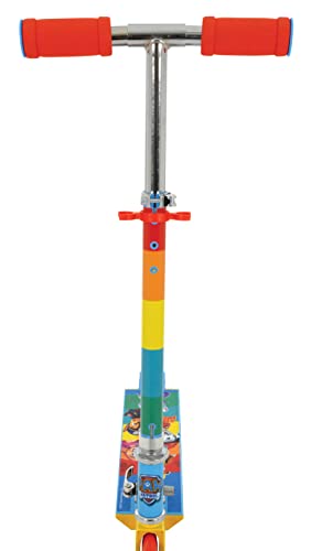 Lizenz Paw Patrol 2-Rad-Scooter für Kinder ab 3 Jahren mit höhenverstellbarer Lenkung, zusammenklappbar für einfachen Transport