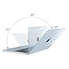 MOSISO Compatible with MacBook Air 13 inch Case M5 M4 M3 M2 2026-2022, Hard Shell Cover Case for MacBook Air 13.6 inch A3449 A3240 A3113 A2681 Touch ID &Keyboard Cover Skin, Crystal Sky Blue #4