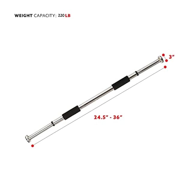 Sunny Health & Fitness Doorway Chin Up Pull Up Bar