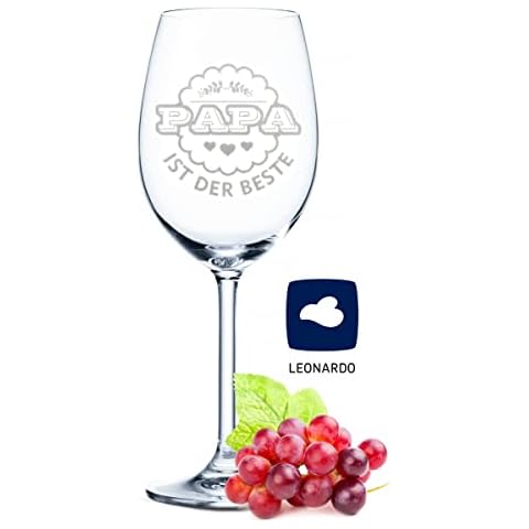 Leonardo Copa de vino con grabado - Papá ist der Beste Cover