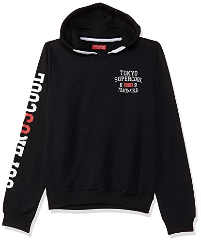 Image of Clotth Theory Boy's Fleece Solid Color Blocked Hooded Sweatshirt Jacket