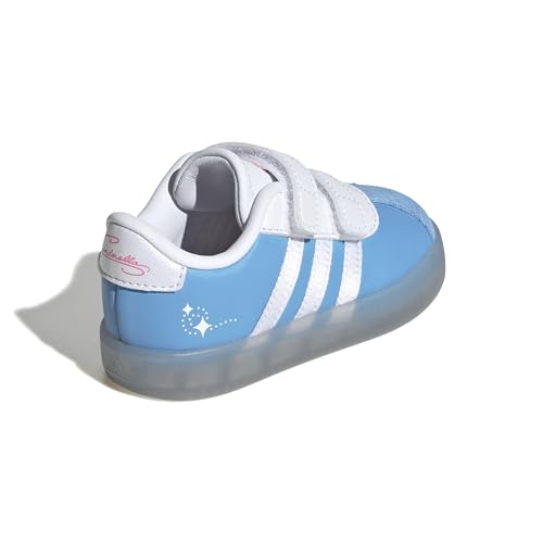 Image of adidas Boys Vl Court 3.0 Slip On Sneakers Shoes Casual - Pink, White