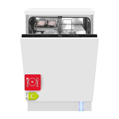 Amica Einbaugeschirrspüler 60cm, 7 Programme, 14 Maßgedecke, OpenDry - Türöffnung nach Programmende, Add+ Nachlegefunktion, SmartTray 1/2 Besteckschublade, EEK C