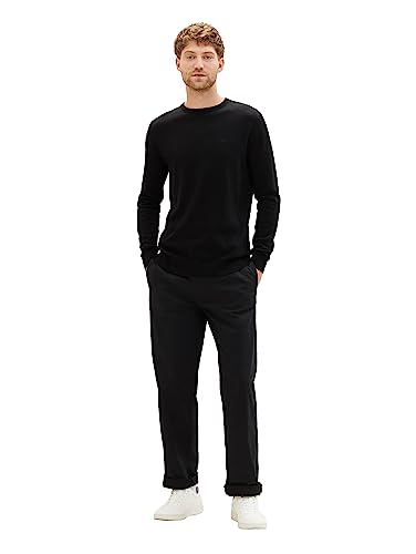 TOM TAILOR Herren Basic Strickpullover mit Crewneck