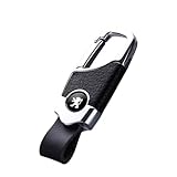 Durable et Résistant: Le porte-clés est fabriqué en cuir et en alliage de zinc, durable, robuste et confortable à tenir