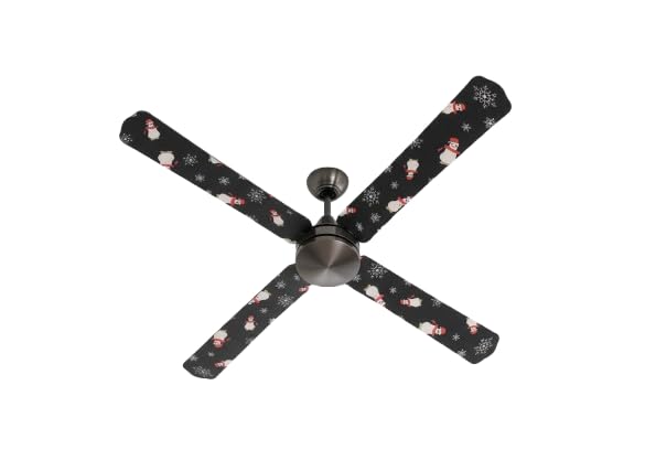 Decorative Ceiling Fan Blade Covers, 4-Piece Set, Black-image-42