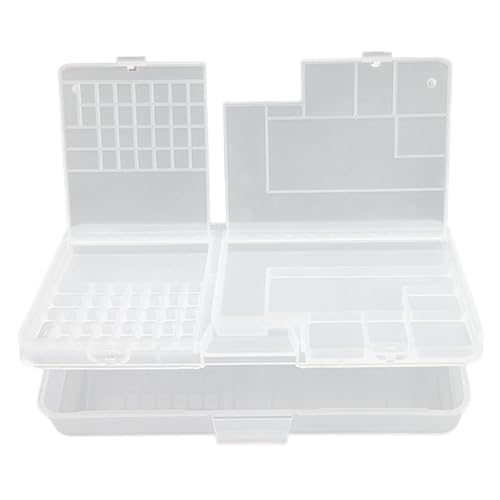 Fenteer Boîte de Rangement Composant Électronique Coffret Double Couche Transparent PP pour...