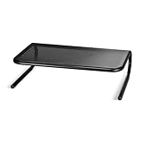 Staples Large Steel Monitor Stand – Desktop Riser for Monitors, Laptops & Office Workstations