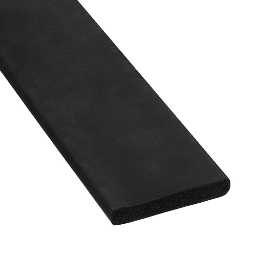 sourcing map EPDM Gummi Schaumstoff Blatt Streifen 30mm(B) x5mm(T) x1.5m(L) Neoprene Gummi Blatt Rollen Dichtungsband für Heimwerker Dichtung Handwerk Isolierung
